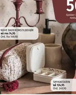Nille WAVE BADEROMSTILBEHØR tilbud