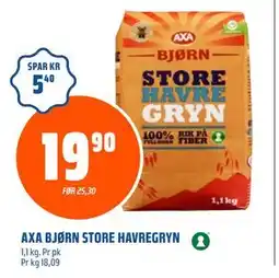 Coop Obs AXA BJØRN STORE HAVREGRYN, NOK 19.9 tilbud