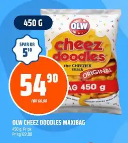 Coop Obs OLW CHEEZ DOODLES MAXIBAG, NOK 54.9 tilbud