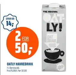 Coop Obs OATLY HAVREDRIKK, NOK 50 tilbud