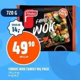 Coop Obs FINDUS WOK FAMILY BIG PACK, NOK 49.9 tilbud