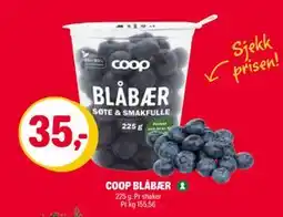 Coop Extra COOP BLÅBÆR, NOK 35 tilbud