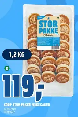 Coop Obs COOP STOR PAKKE FISKEKAKER, NOK 119 tilbud