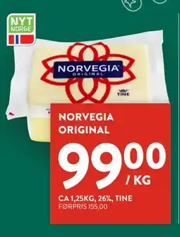Jacobs NORVEGIA ORIGINAL, NOK 99 tilbud