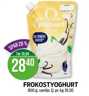 Kiwi FROKOSTYOGHURT, NOK 28.4 tilbud