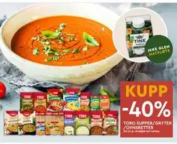 Coop Mega TORO SUPPER/GRYTER /OVNSRETTER tilbud