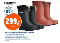Coop Obs TRETORN NAVEN GUMMISTØVEL TIL BARN, NOK 299 tilbud