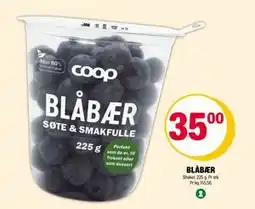 Coop Extra BLÅBÆR, NOK 35 tilbud
