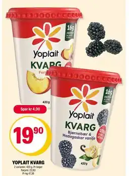 Coop Extra YOPLAIT KVARG, NOK 19.9 tilbud