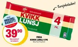 Coop Extra FREIA KVIKK LUNSJ 4 PK, App-pris tilbud