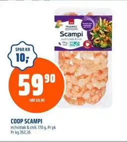 Coop Obs COOP SCAMPI, NOK 59.9 tilbud