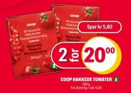 Coop Extra COOP HAKKEDE TOMATER, NOK 20 tilbud