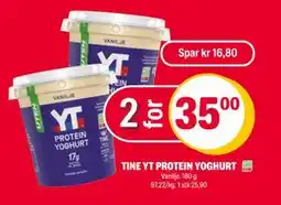 Coop Extra TINE YT PROTEIN YOGHURT, NOK 35 tilbud