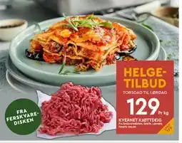 Coop Mega KVERNET KJØTTDEIG, NOK 129 tilbud