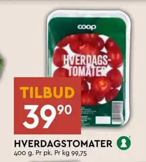 Coop Mega HVERDAGSTOMATER, NOK 39.9 tilbud