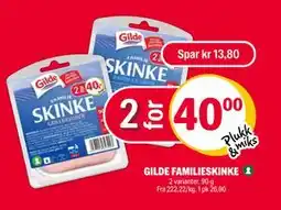 Coop Extra GILDE FAMILIESKINKE, NOK 40 tilbud