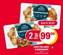 Coop Extra COOP FRA HAVET HJERTEKAKER, NOK 99 tilbud