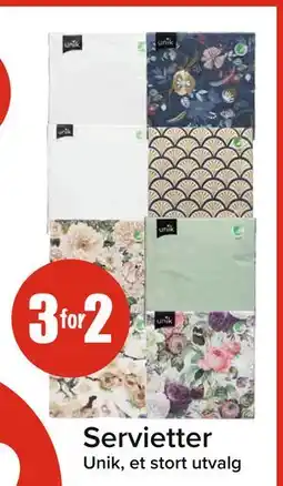 Spar Servietter tilbud