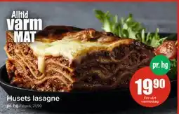 Spar Husets lasagne, NOK 19.9 tilbud