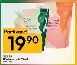 Gigaboks Håndsåpe refill 750 ml, NOK 19.9 tilbud