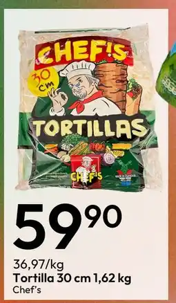 Gigaboks Tortilla 30 cm 1,62 kg, NOK 59.9 tilbud