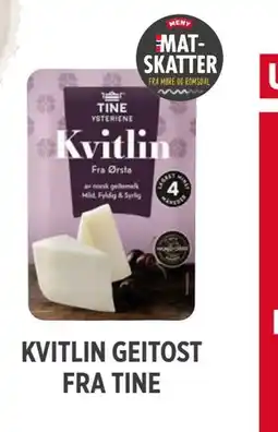Meny KVITLIN GEITOST FRA TINE tilbud
