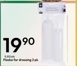 Gigaboks Flaske for dressing 2 pk, NOK 19.9 tilbud