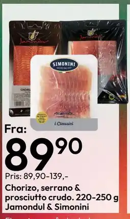 Gigaboks Chorizo, serrano & prosciutto crudo tilbud