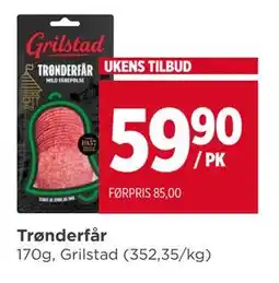 Meny Trønderfår, NOK 59.9 tilbud