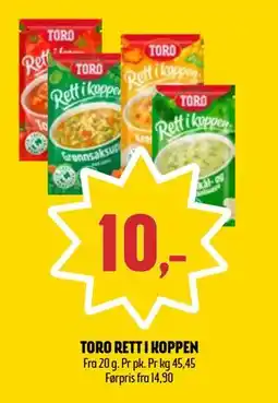 Coop Prix TORO RETT I KOPPEN, NOK 10 tilbud