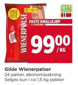 Meny Gilde Wienerpølser, NOK 99 tilbud