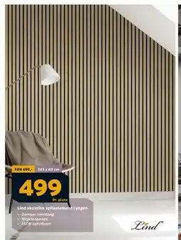 Megaflis Lind akustikk spileelement Lyngen, NOK 499 tilbud