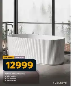 Megaflis Celeste Sassari badekar, NOK 12999 tilbud