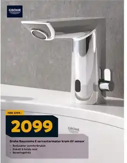 Megaflis Grohe Baucosmo E servantarmatur krom 6V sensor, NOK 2099 tilbud