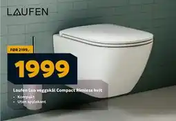 Megaflis Laufen Lua veggskål Compact Rimless hvit, NOK 1999 tilbud