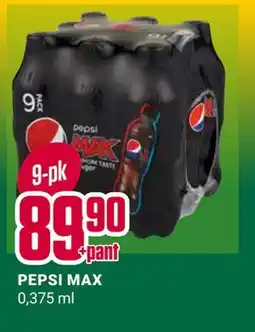 Europris PEPSI MAX, NOK 89.9 tilbud