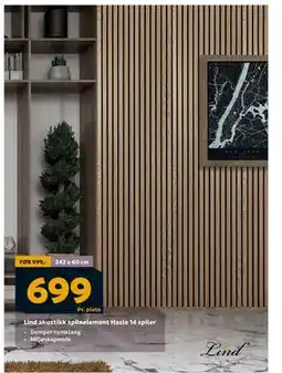 Megaflis Lind akustikk spileelement Hasle 14 spiler, NOK 699 tilbud