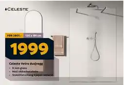 Megaflis Celeste Vetro dusjvegg, NOK 1999 tilbud