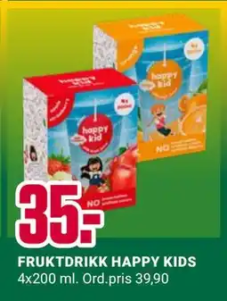 Europris FRUKTDRIKK HAPPY KIDS, NOK 35 tilbud