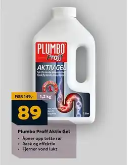 Megaflis Plumbo Proff Aktiv Gel, NOK 89 tilbud
