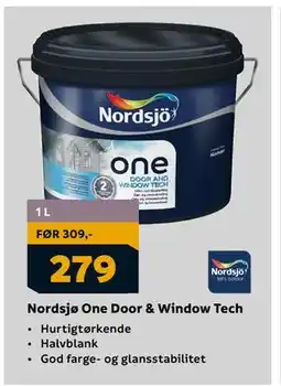 Megaflis Nordsjø One Door & Window Tech, NOK 279 tilbud