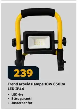 Megaflis Trend arbeidslampe 10W 850lm LED IP44, NOK 239 tilbud