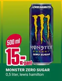 Europris MONSTER ZERO SUGAR, NOK 15 tilbud