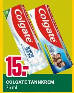 Europris COLGATE TANNKREM, NOK 15 tilbud