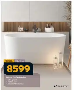 Megaflis Celeste Treviso badekar, NOK 8599 tilbud