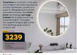 Megaflis Trend Moon lysspeil, NOK 3239 tilbud