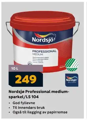 Megaflis Nordsjø Professional mediumsparkel/LS 104, NOK 249 tilbud