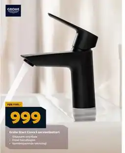 Megaflis Grohe Start Clova S servantbatteri, NOK 999 tilbud