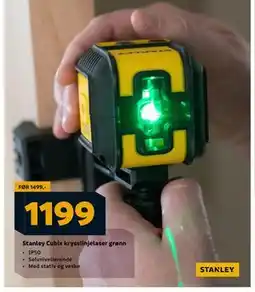 Megaflis Stanley Cubix krysslinjelaser grønn, NOK 1199 tilbud