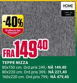 Europris TEPPE NIZZA tilbud